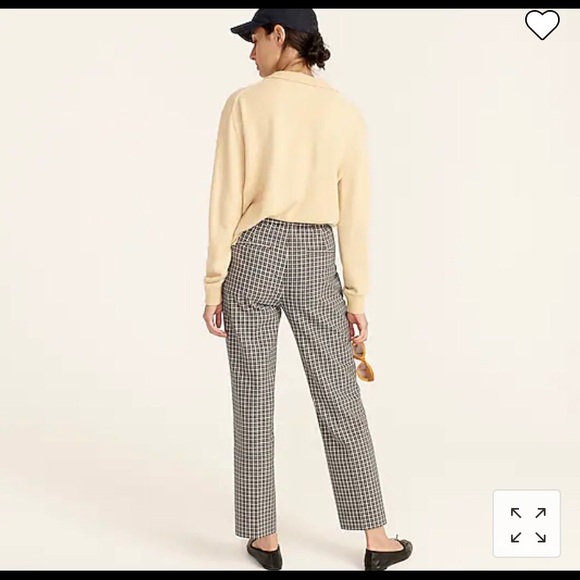 J.crew Pull-on Straight Leg Pant in Check - Picture 2 of 6